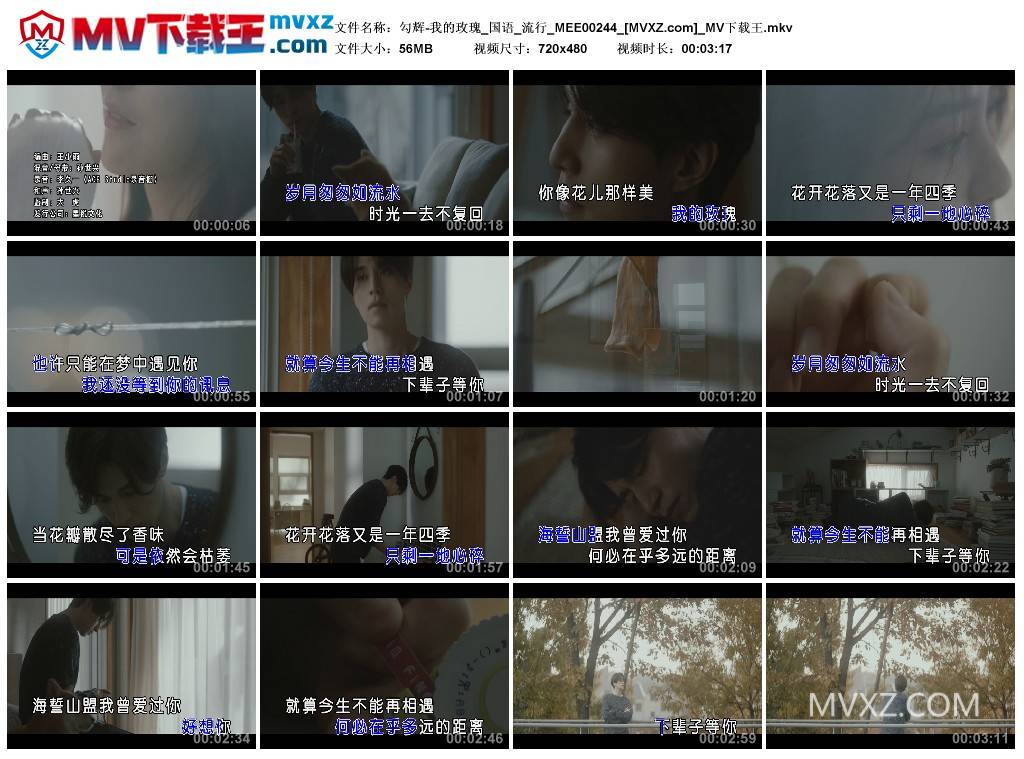 勾辉-我的玫瑰_国语_流行_MEE00244